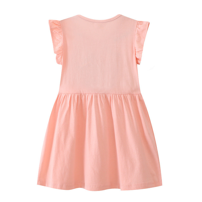 Girls Casual Dress with Charming Animal Motif Mune Fashion