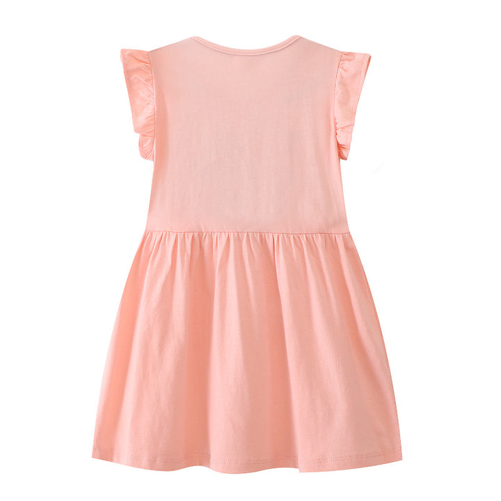 Girls Casual Dress with Charming Animal Motif Mune Fashion