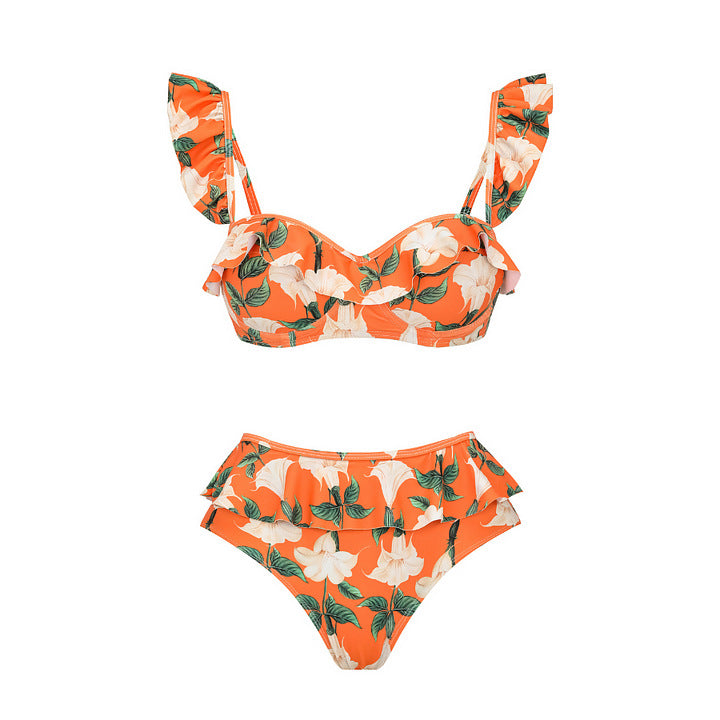 Women’s bikini set with voluminous ruffle details Mune Fashion