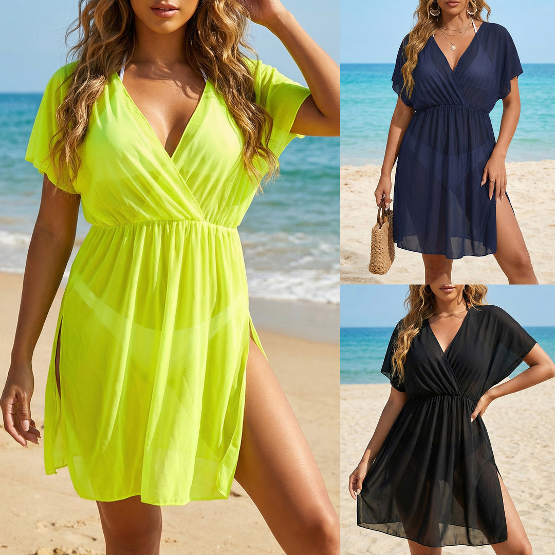 Women airy, transparent beach cover-up Mune Fashion
