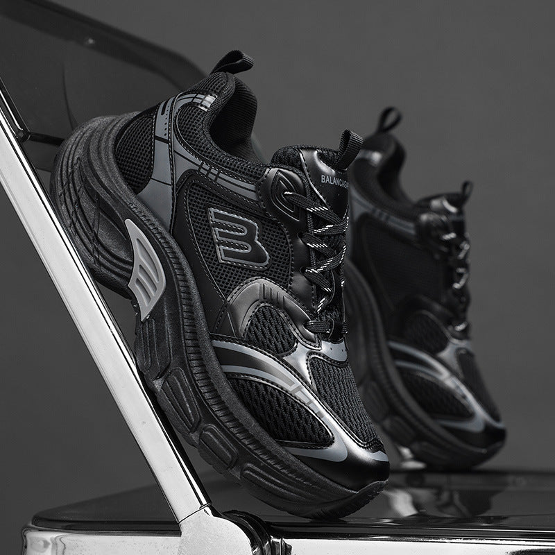 Unisex Voluminous Mesh Runner with breathable upper material and shock-absorbing platform sole Mune Fashion