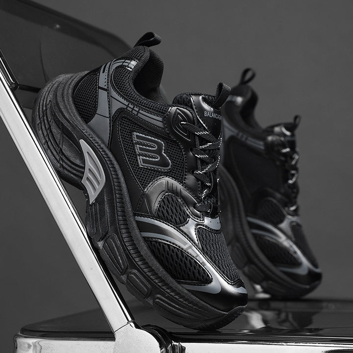 Unisex Voluminous Mesh Runner with breathable upper material and shock-absorbing platform sole Mune Fashion
