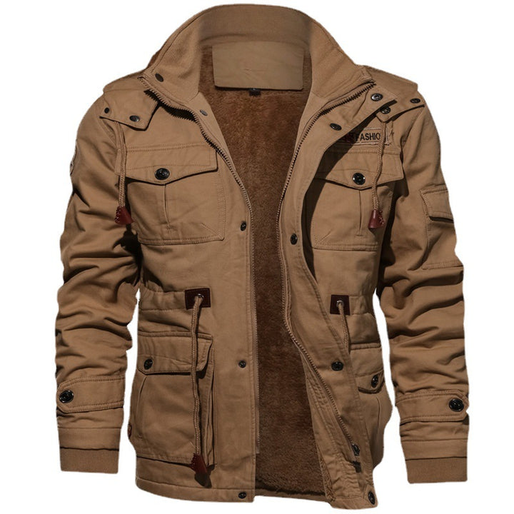 Men's urban thermal canvas parka with all-over plush lining and utility pockets Mune Fashion