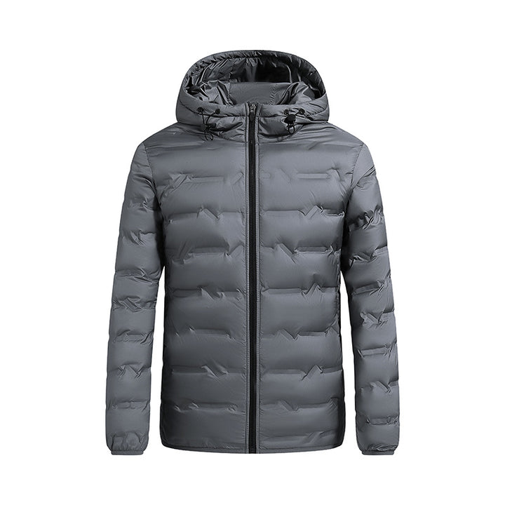 Men's nano ultra-light quilted down jacket with hood Mune Fashion