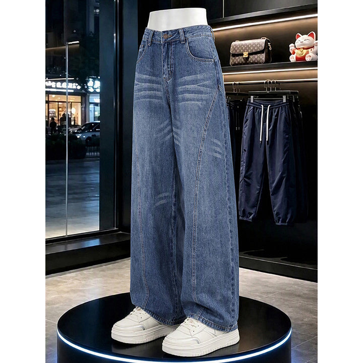 Women Wide-Cut Denim Culotte Mune Fashion