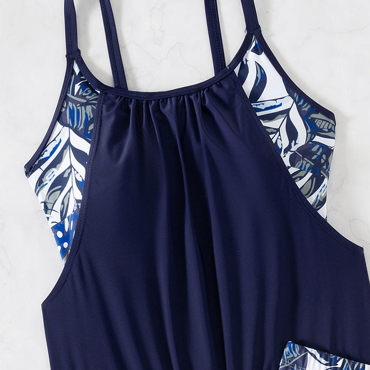Women's tankini set with floral pattern and comfortable shorts Mune Fashion