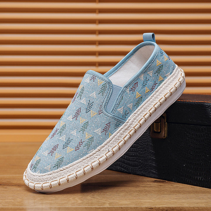 Women's Comfortable Slip-On Moccasins with Colorful Pattern Mune Fashion