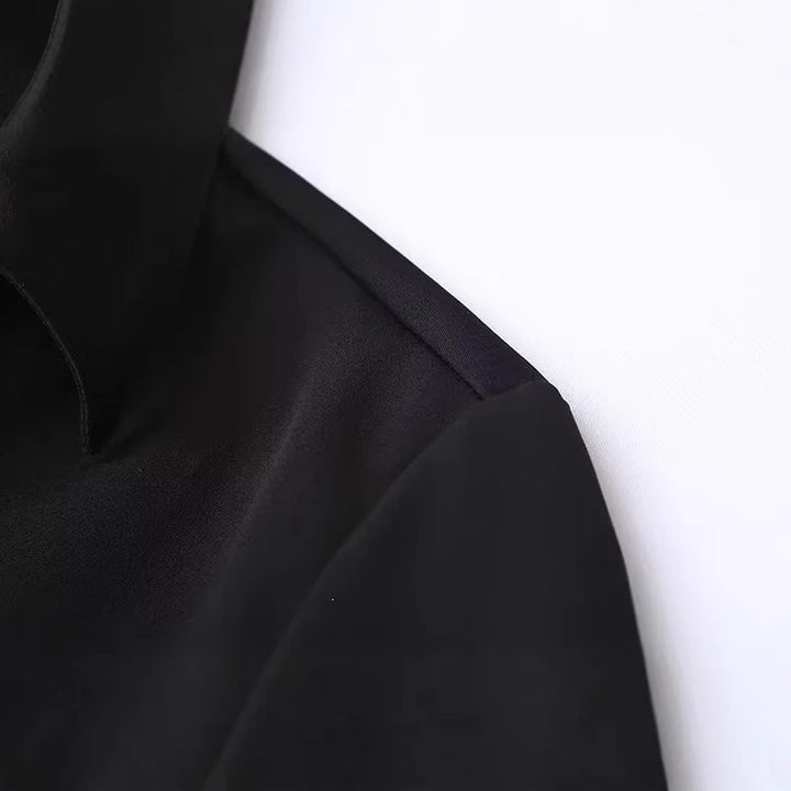Women Elegant tailored shirt blouse with fine button placket and pointed collar Mune Fashion