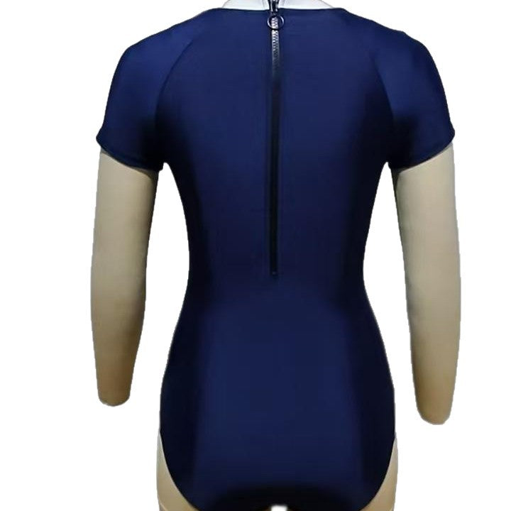 Women's sporty swimsuit with trendy cut and high-neck design Mune Fashion