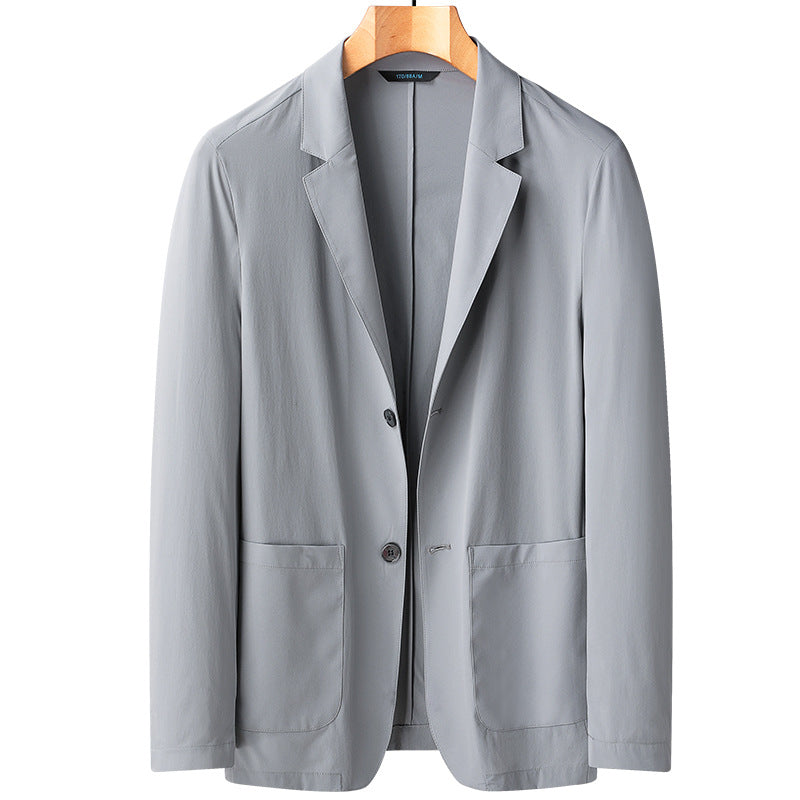 Men Unlined Tech Blazer made of Stretch Microfiber with Patch Pockets Mune Fashion