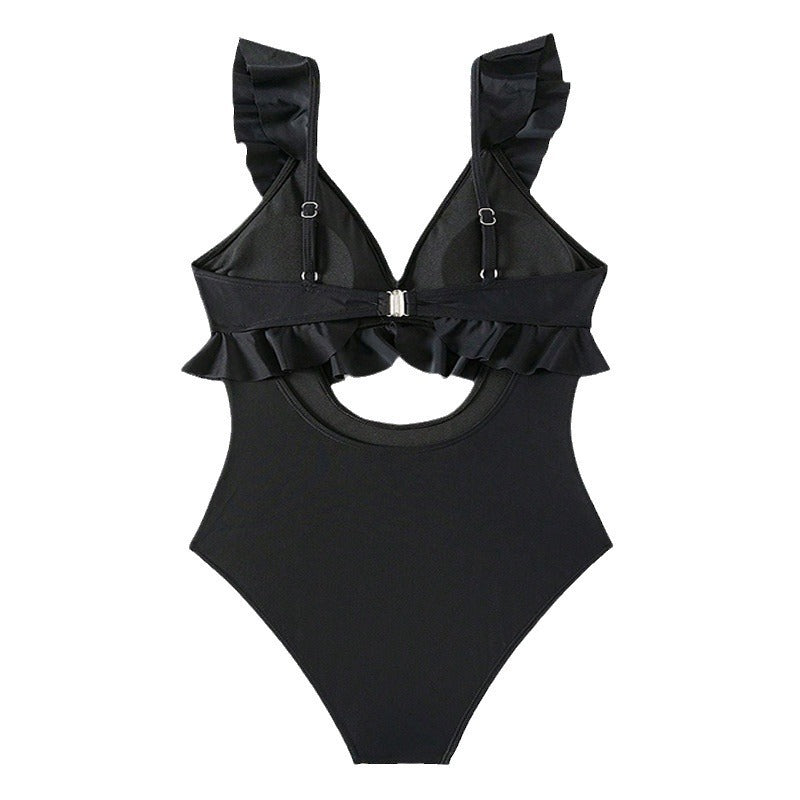 Women's one-piece swimsuit with romantic ruffle details Mune Fashion