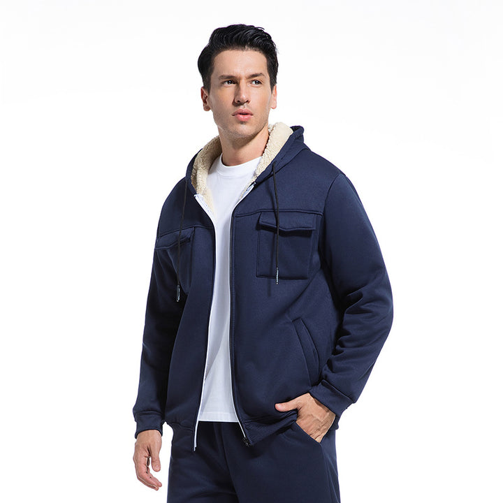 Men's casual jacket with high collar and pockets Mune Fashion