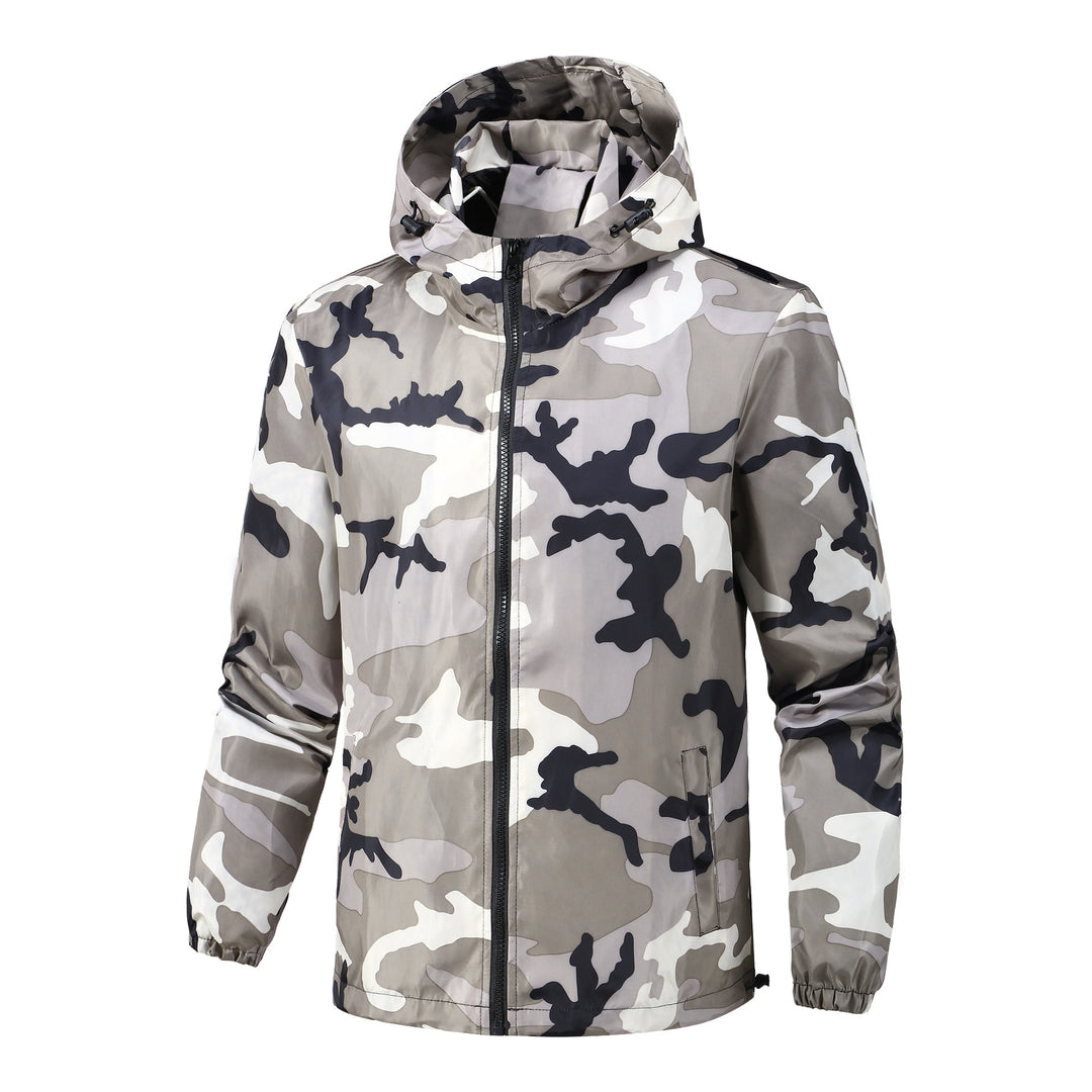 Men's Lightweight Camouflage Jacket with Hood Mune Fashion