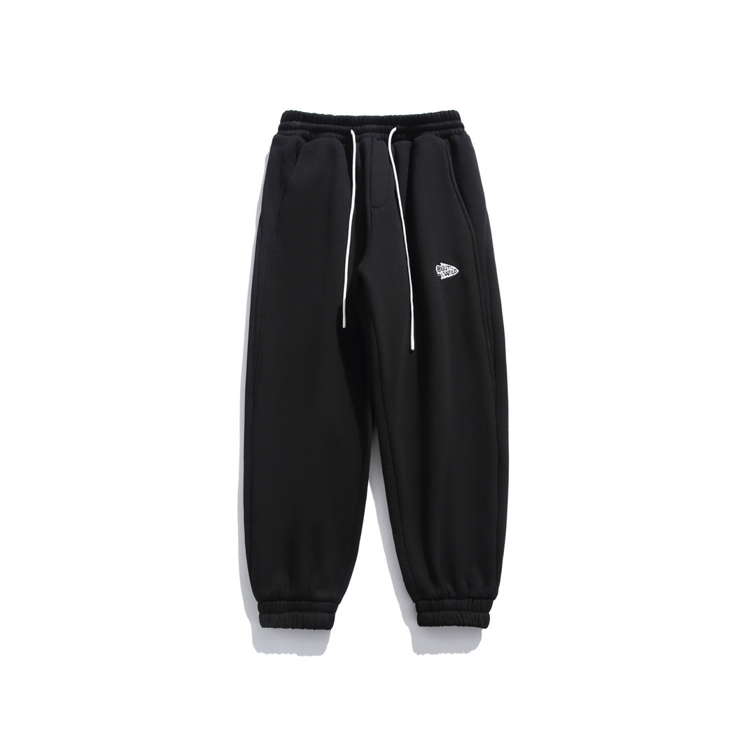 Unisex locker cut fleece jogging pants with drawstring, elastic hem and side pockets Mune Fashion