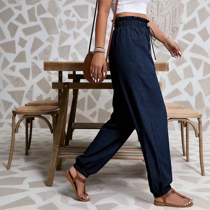 Women's wide paperbag pants Mune Fashion