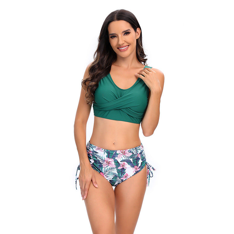 Women's bikini set with stylish wrap top and high-waisted bottoms Mune Fashion