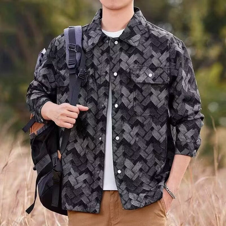 Men's Casual Pattern Jacket Mune Fashion