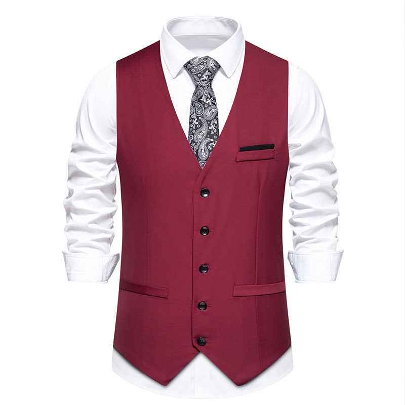 Men's elegant suit vest with fine texture and high-quality material Mune Fashion