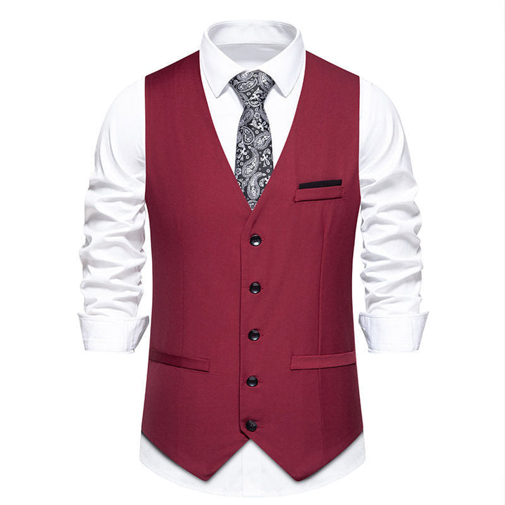 Men's elegant suit vest with fine texture and high-quality material Mune Fashion