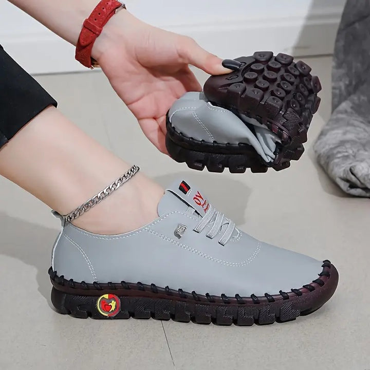 Ladies nan flexible foldable leisure sneakers with shock-absorbing profile sole Mune Fashion