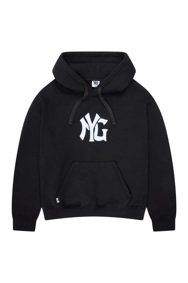Unisex oversized hooded sweatshirt jacket with two-way zipper and logo application Mune Fashion