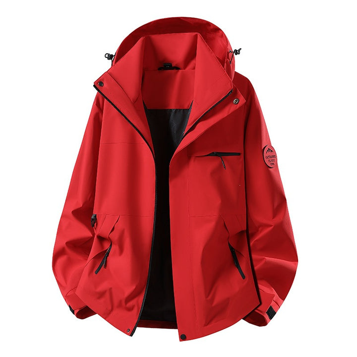 Men's waterproof three-layer hardshell jacket with adjustable hood, welded seams & multifunction pockets Mune Fashion
