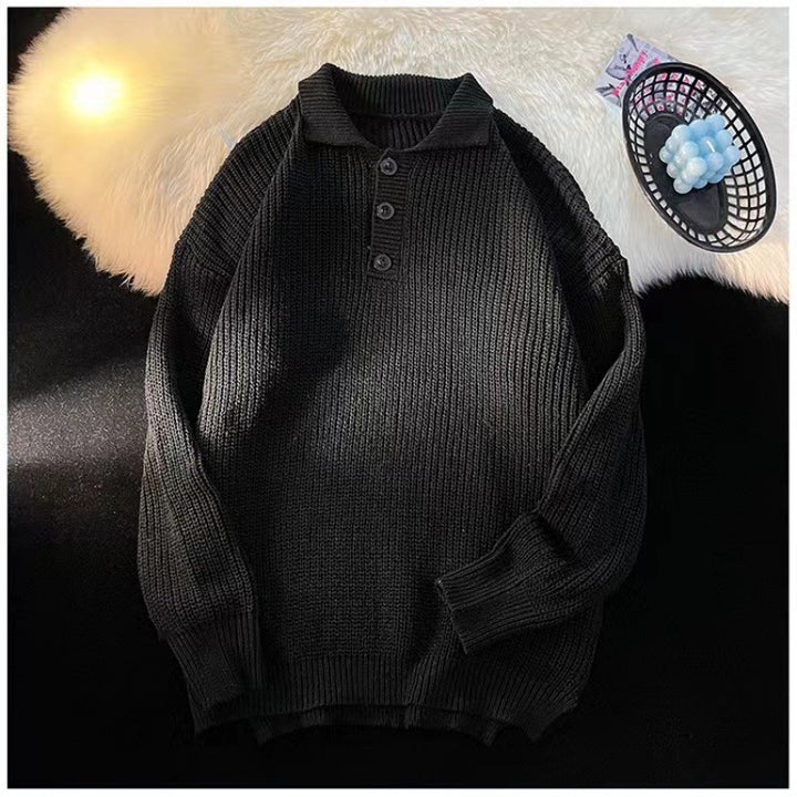 Ladies Cozy Knit Sweater with Button Placket Mune Fashion