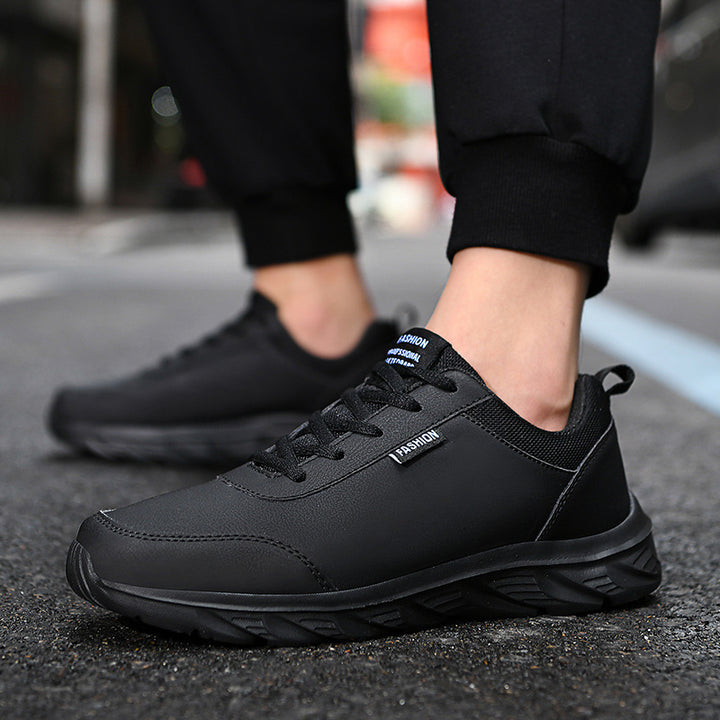 Men's slim city sneaker with water-repellent synthetic leather upper, shock-absorbing EVA midsole, and padded heel collar Mune Fashion