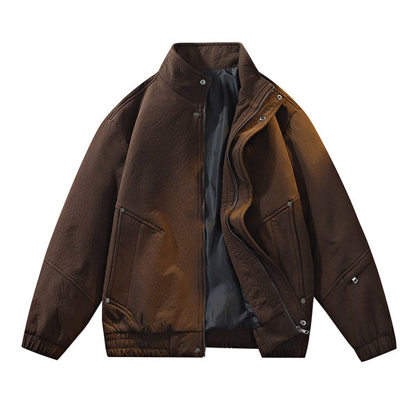Men's Casual Transitional Jacket with High Collar Mune Fashion