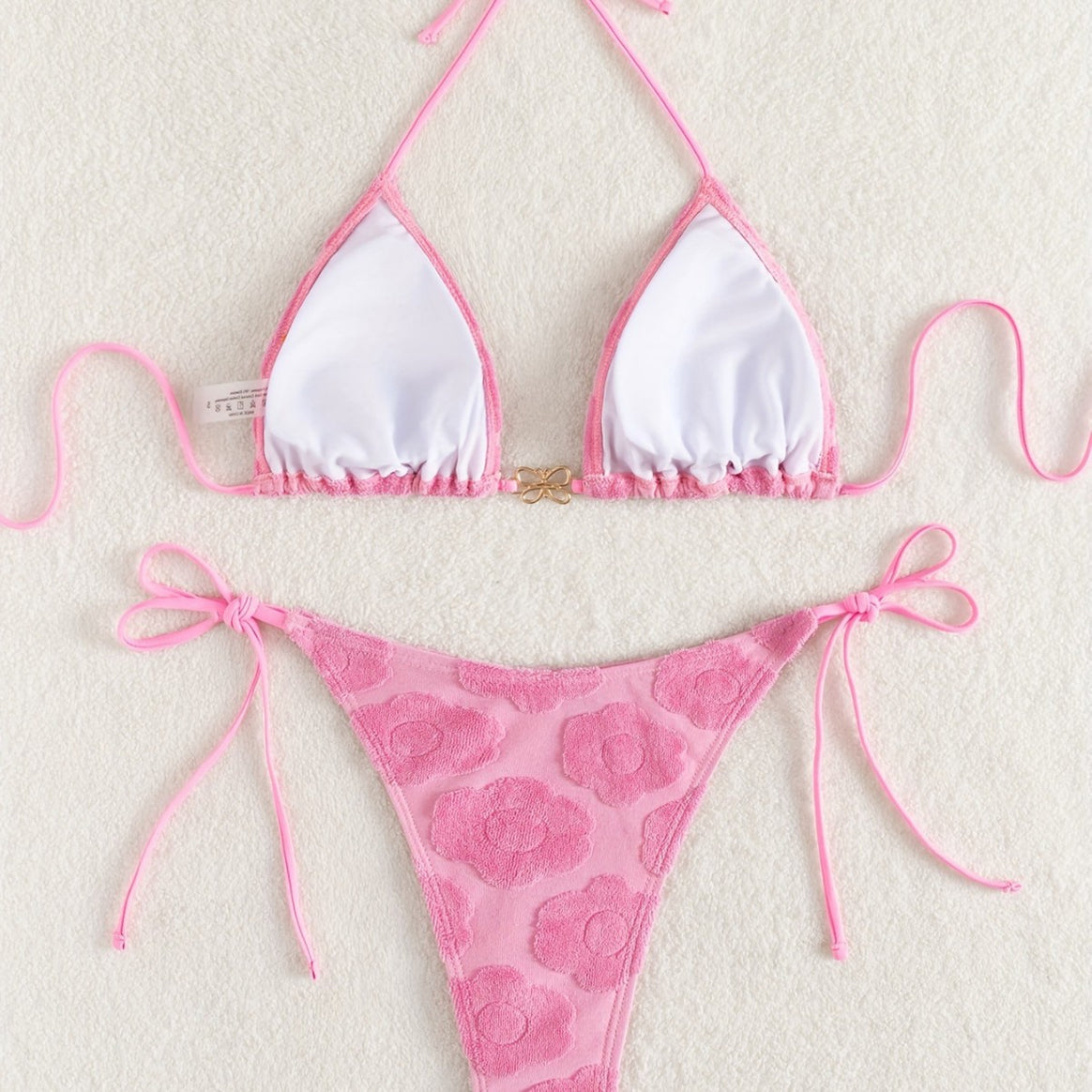 Women's bikini set with sophisticated floral pattern and adjustable straps Mune Fashion