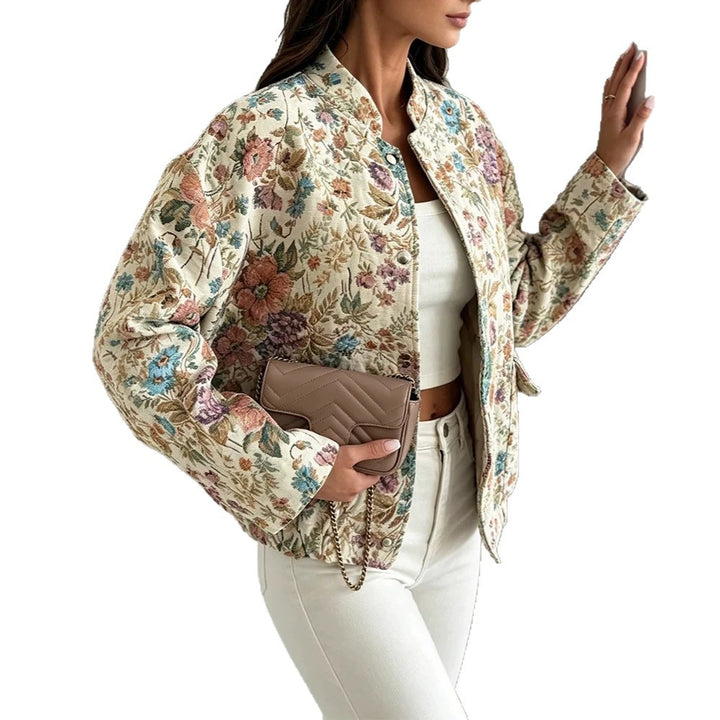 Women's Fashionable Floral Jacket Mune Fashion