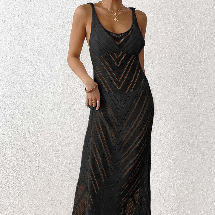 Women's Airy Crochet Midi Dress Mune Fashion