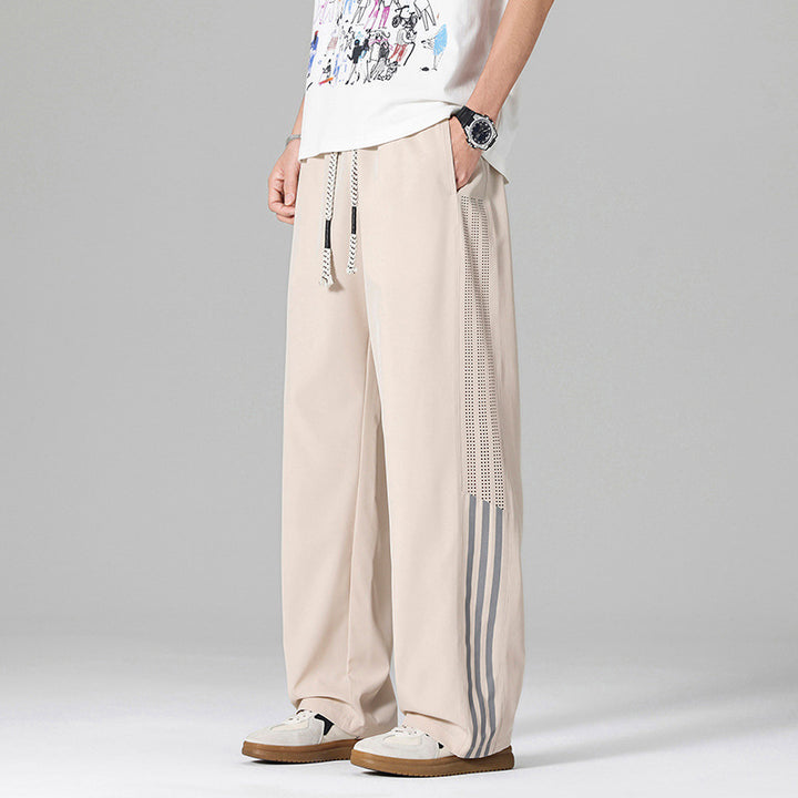 Men's Breathable Sports Pants with Side Slits