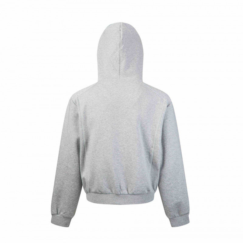 Unisex Short cut hooded zip jacket made of heavy French terry with elastic hem and raglan sleeves Mune Fashion