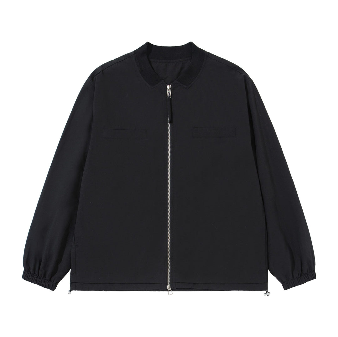 Women's loose-fitting bomber jacket with two-way zipper and drawstring Mune Fashion