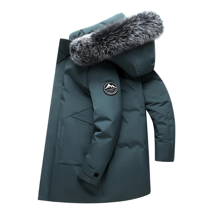 Women's Winter Parka with Removable Hood and Cozy Faux Fur Mune