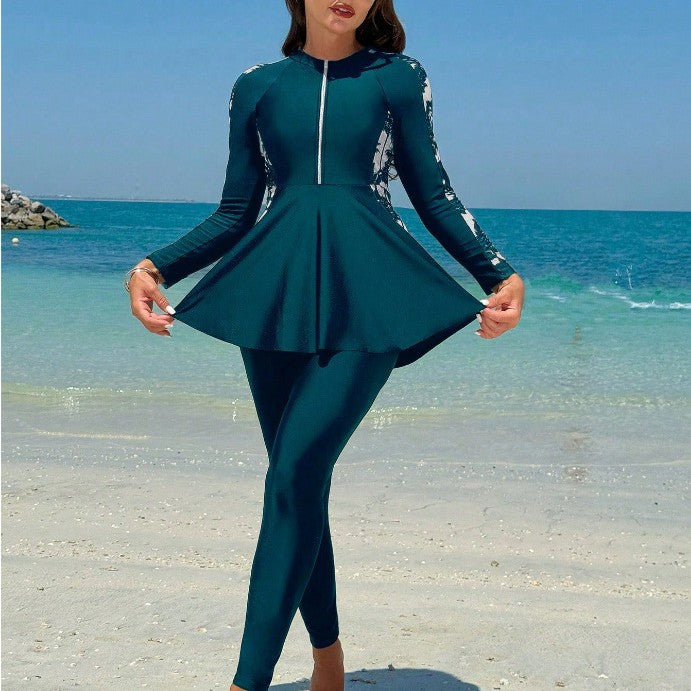 Ladies Stylish and Functional UV Protection Swimsuit Mune Fashion