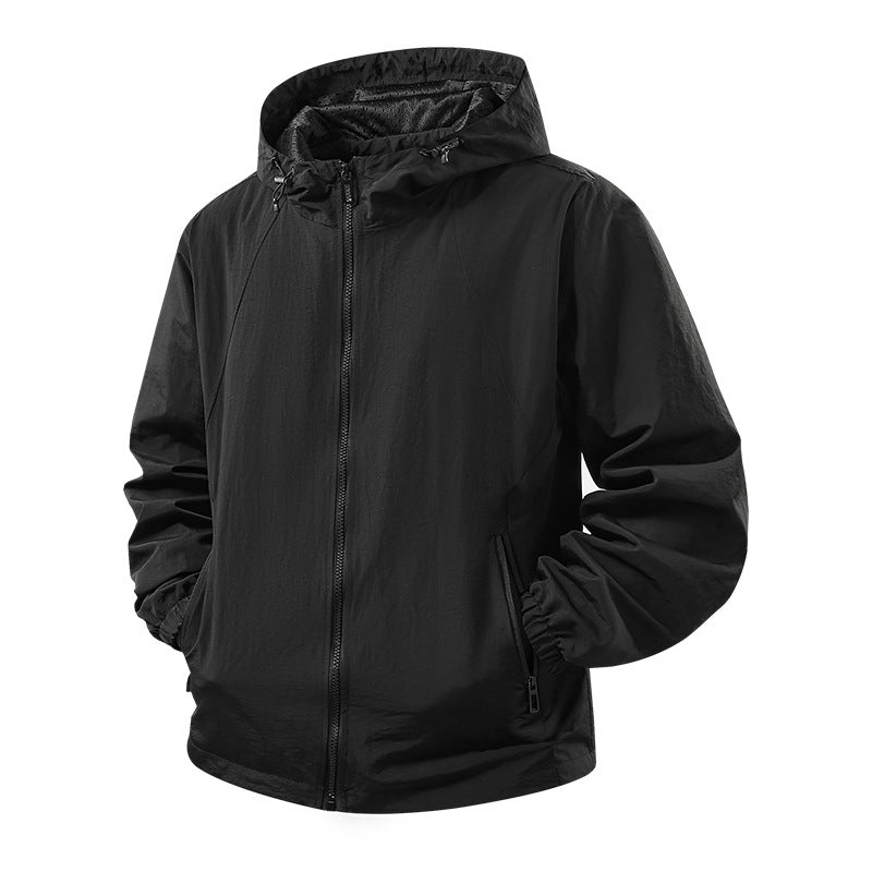Men's Lightweight Outdoor Jacket with Hood