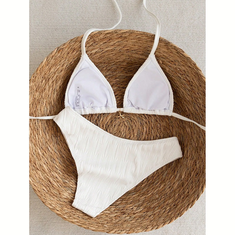 Ladies triangle bikini with structured top and high waist Mune Fashion