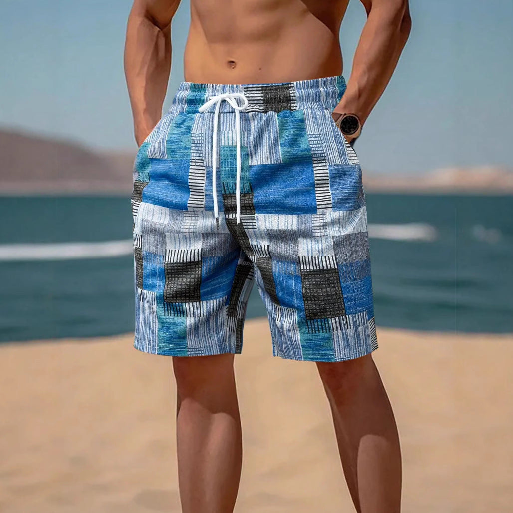Men's stylish swim shorts with modern graphic pattern Mune Fashion