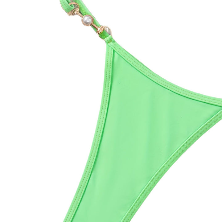 Ladies Triangle Bikini with elegant pearl details Mune Fashion