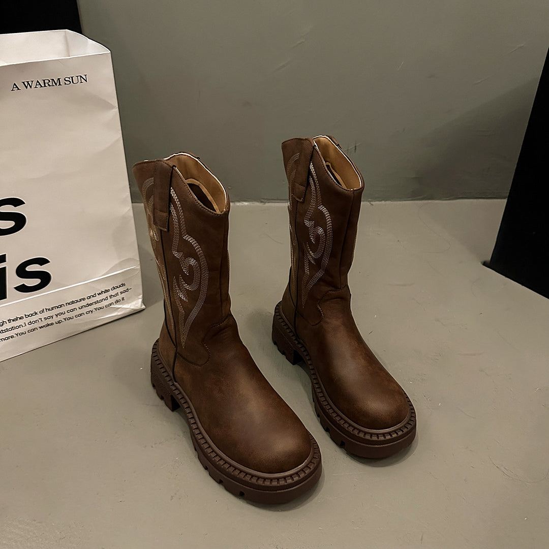 Women's Western Style Boots Mune Fashion