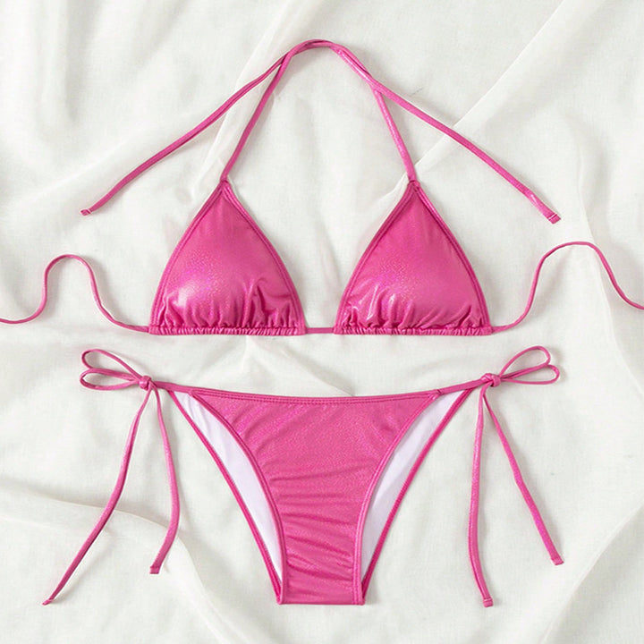 Women High Cut Shiny Bikini Mune Fashion