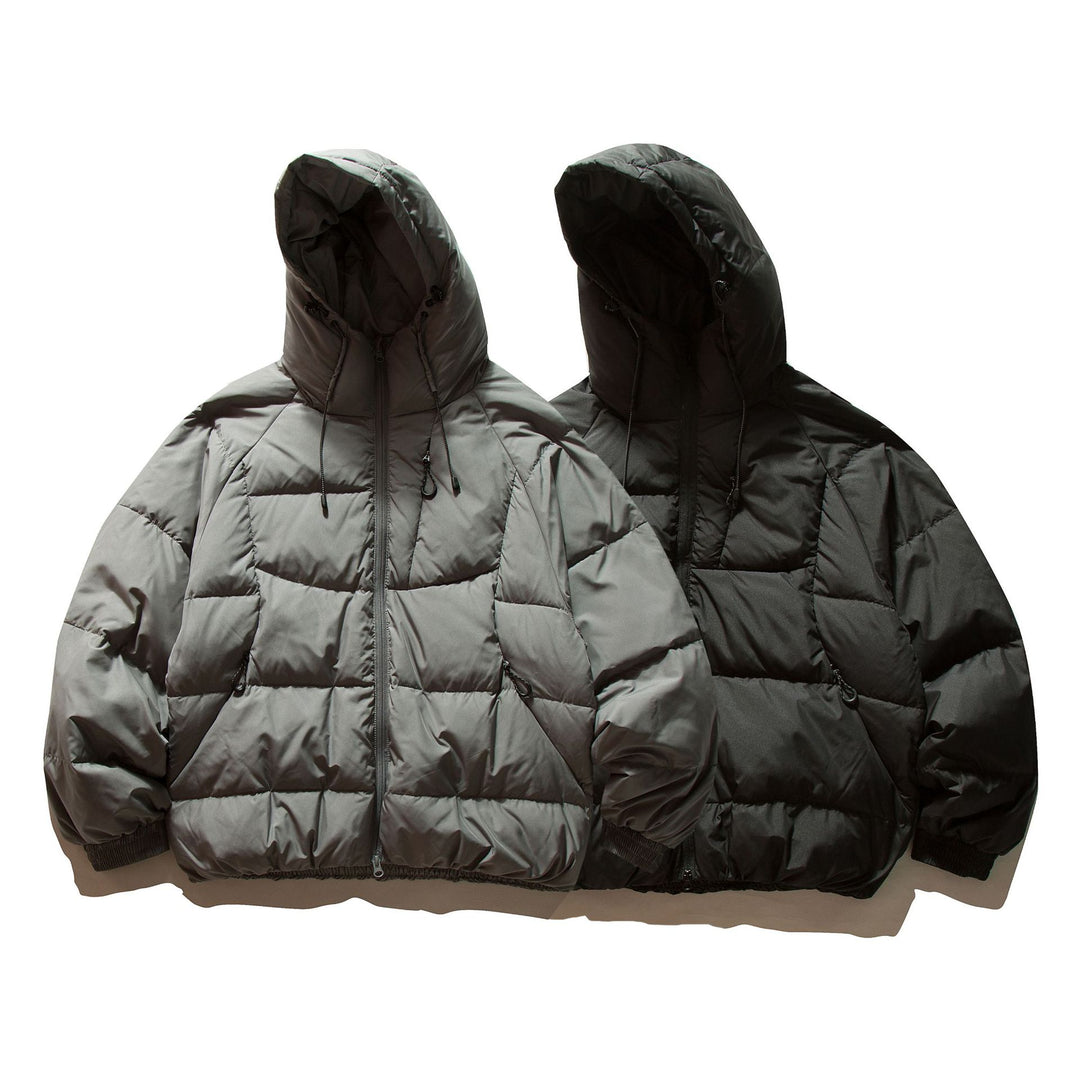 Men's Voluminous Padded Jacket with Thermo Insulation and High Hood Mune Fashion