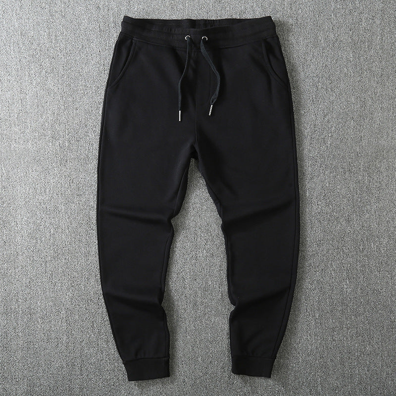 Men's Slim-Fit Fleece Jogging Pants with Elastic Waistband, Drawstring and Brushed Inside Mune Fashion