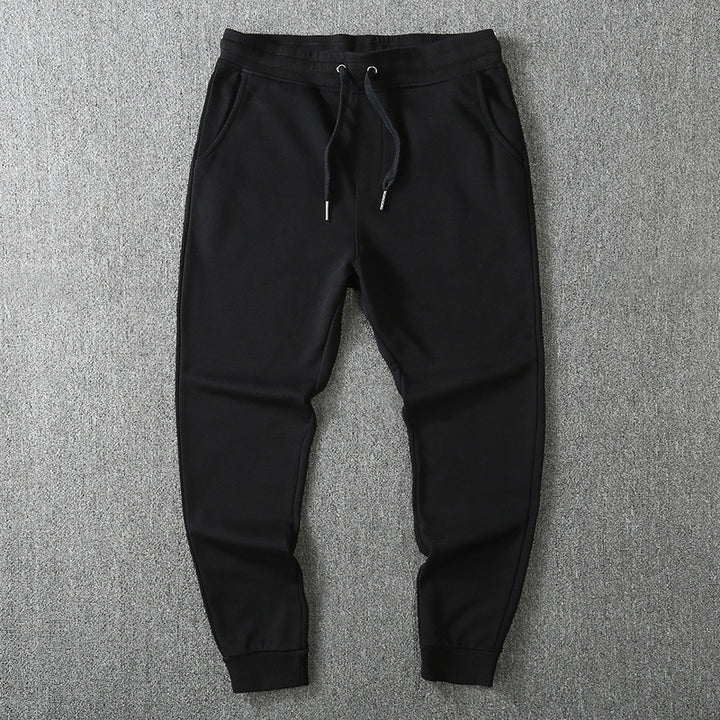 Men's Slim-Fit Fleece Jogging Pants with Elastic Waistband, Drawstring and Brushed Inside Mune Fashion