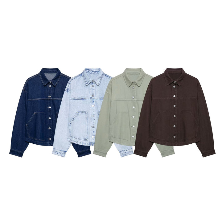 Women's Oversize Worker Jacket made of Cotton Twill Mune Fashion