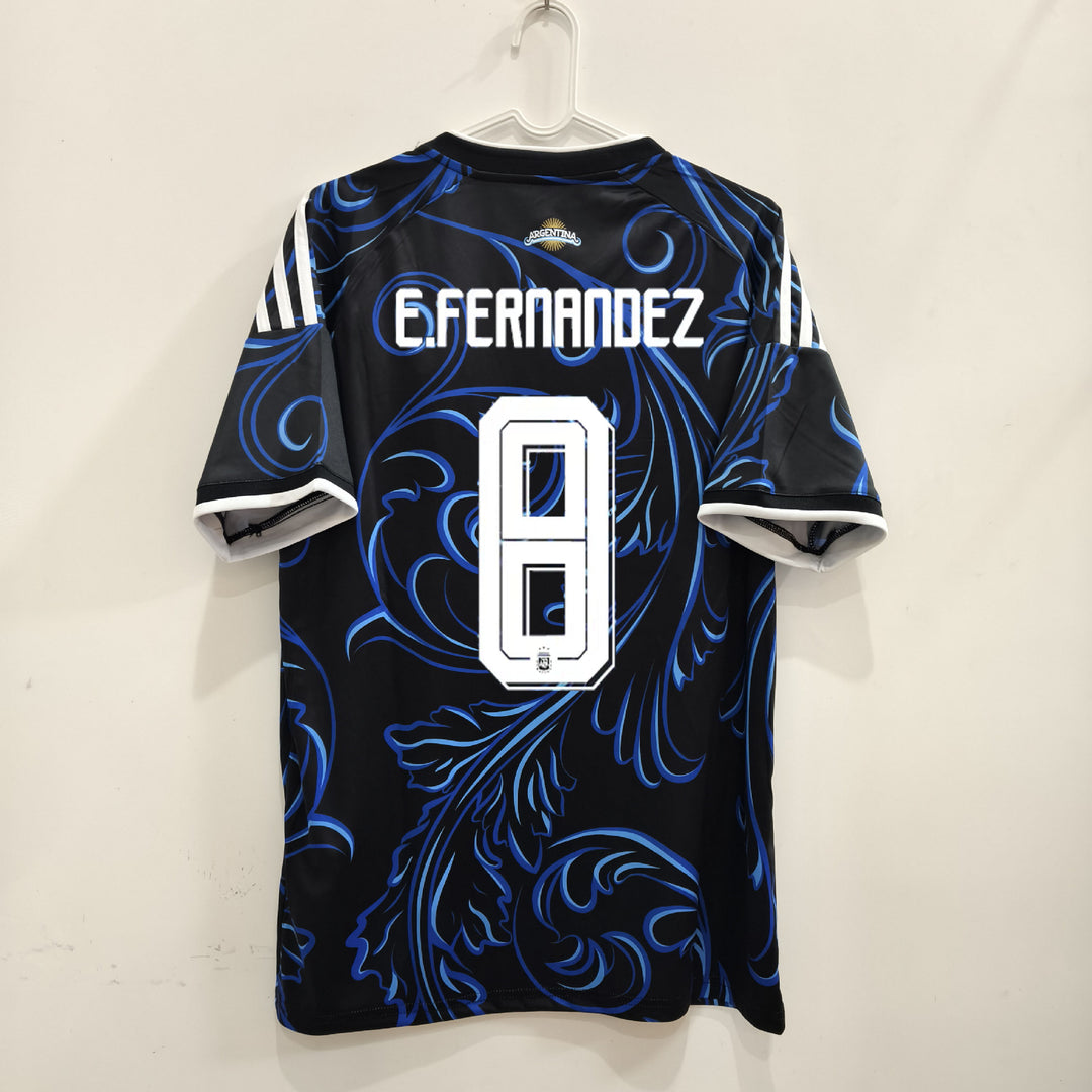 Unisex official player jersey with name print and baroque allover print Mune Fashion