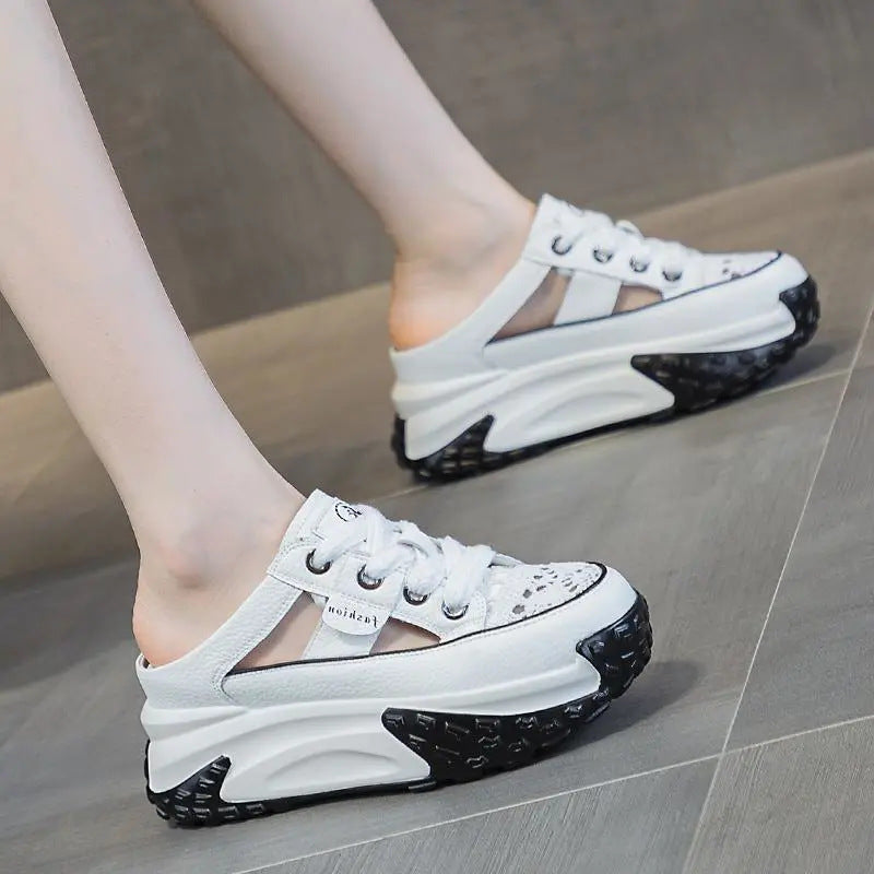 Women's sporty sneakers with open heels and non-slip sole Mune Fashion