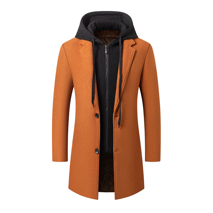 Men's coat with integrated hooded inner jacket and slim silhouette Mune Fashion